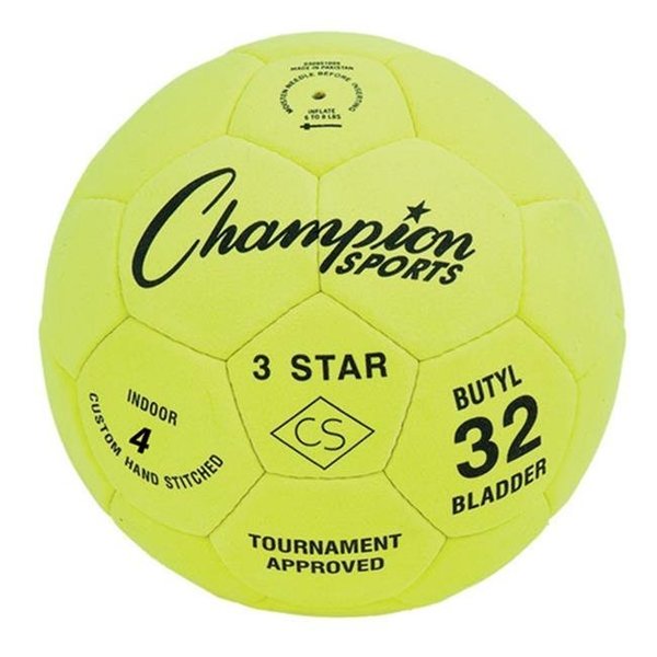 Perfectpitch 3 Star Soccer Ball; Yellow & Black - Size 4 PE51406